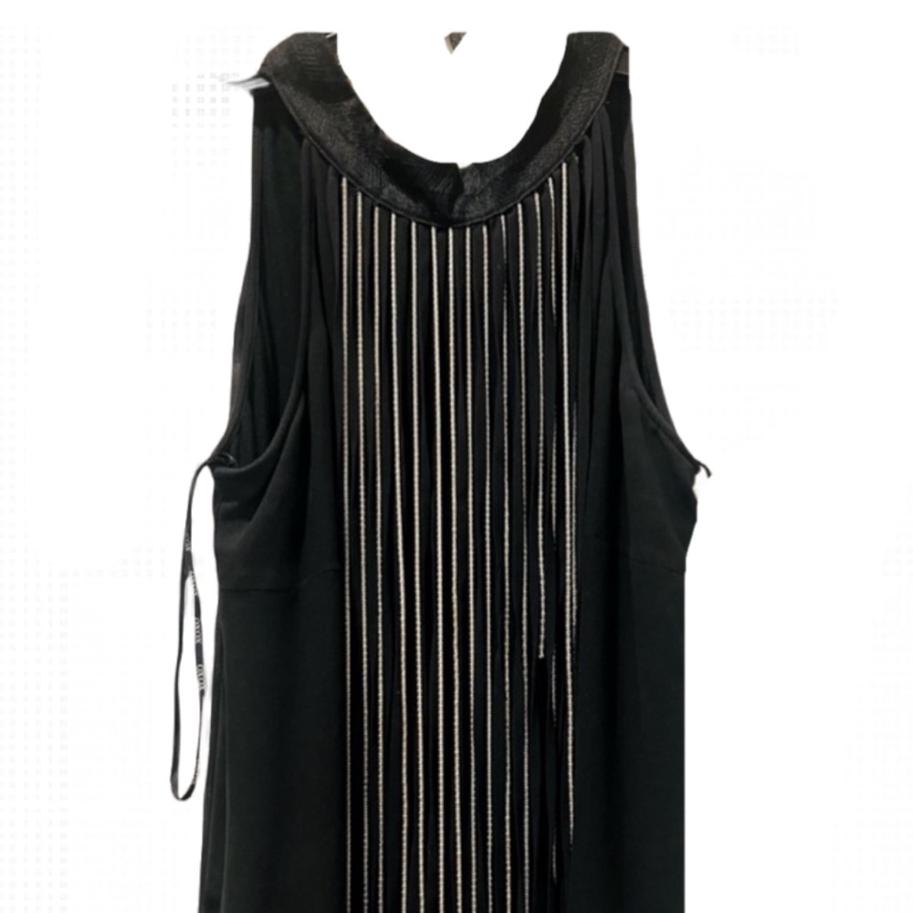 Sleeveless top with chain detailing
